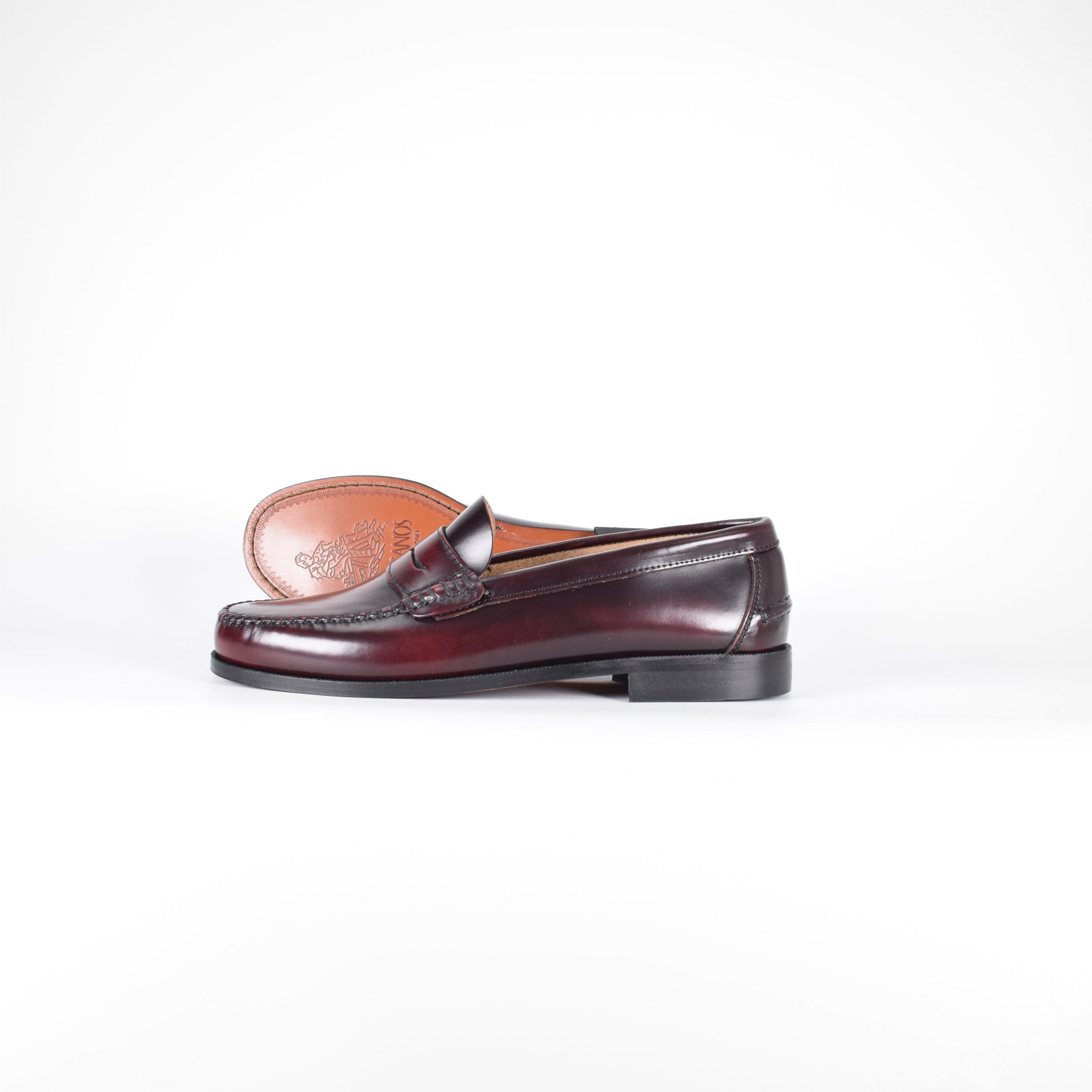 Mocasines de piel Elegancia - Mujer Burdeos