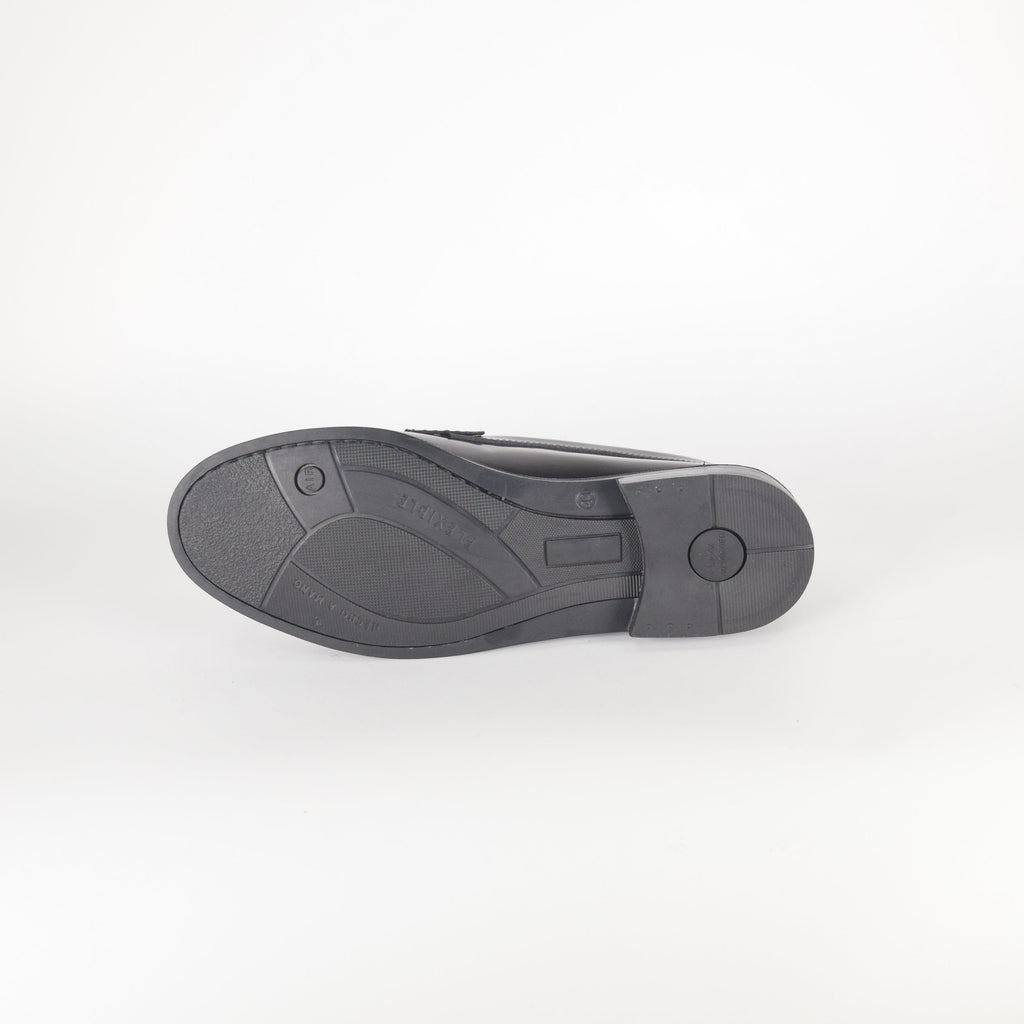 Mocasines de piel Elegancia - Mujer - Burdeos - Suela de Goma