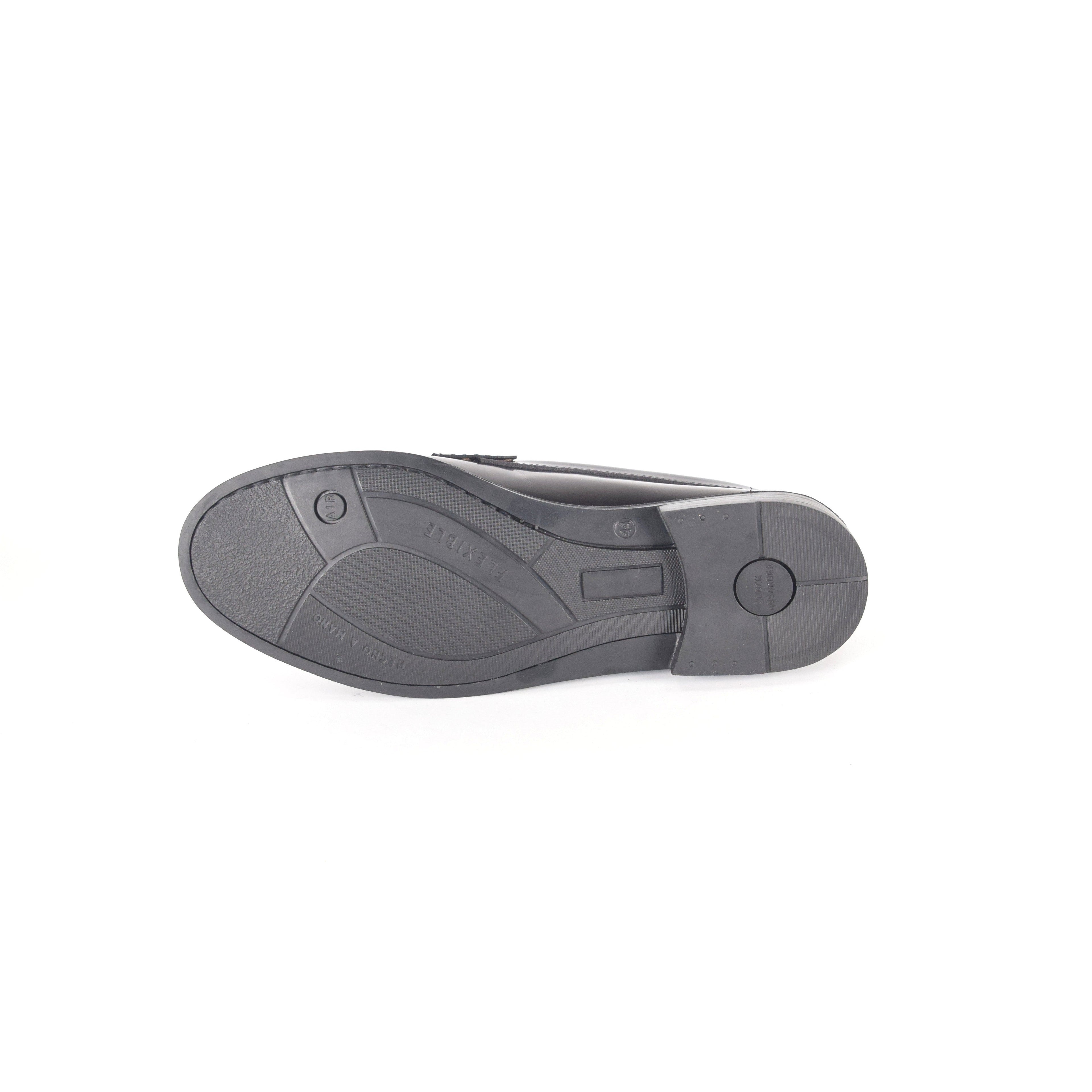 Mocasines de piel Elegancia - Hombre Burdeos - Suela de Goma