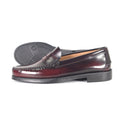 Mocasines de piel Elegancia - Mujer - Burdeos - Suela de Goma