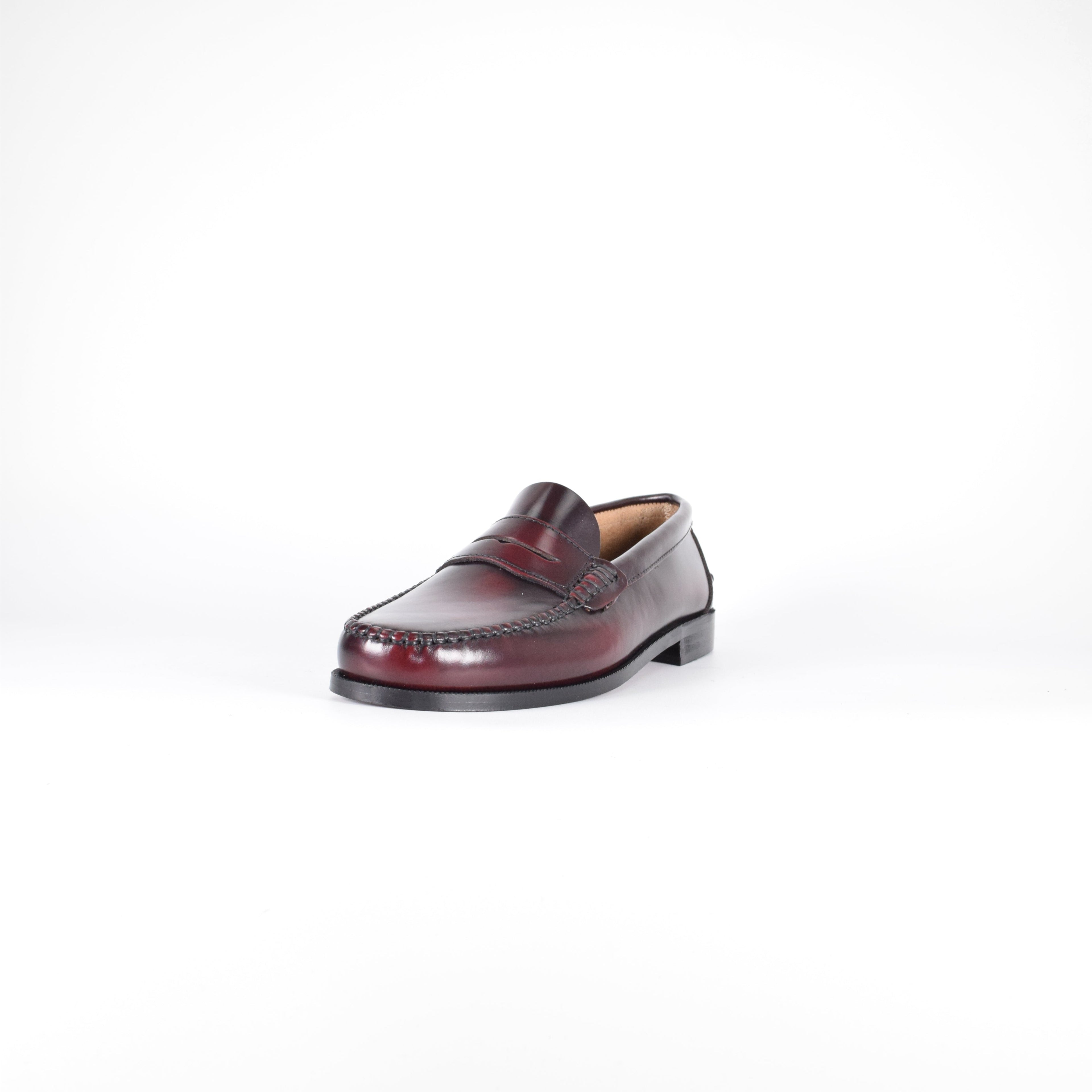 Mocasines de piel Elegancia - Hombre Burdeos