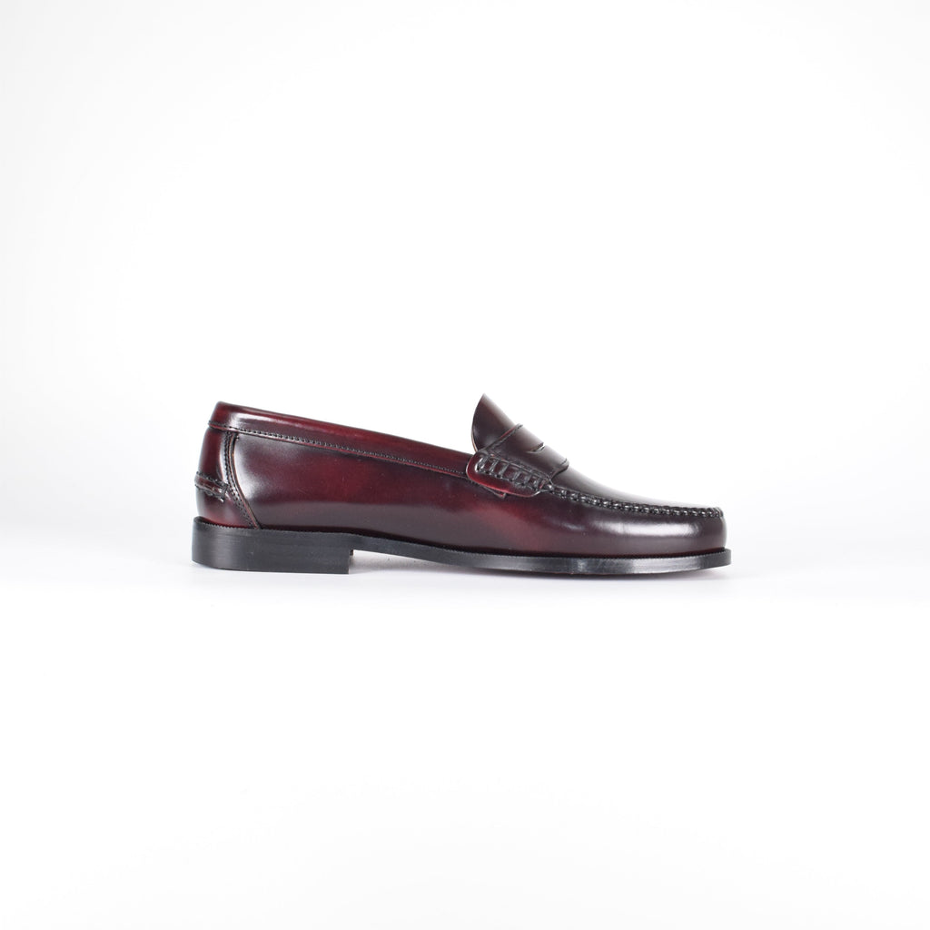Mocasines de piel Elegancia - Hombre Burdeos