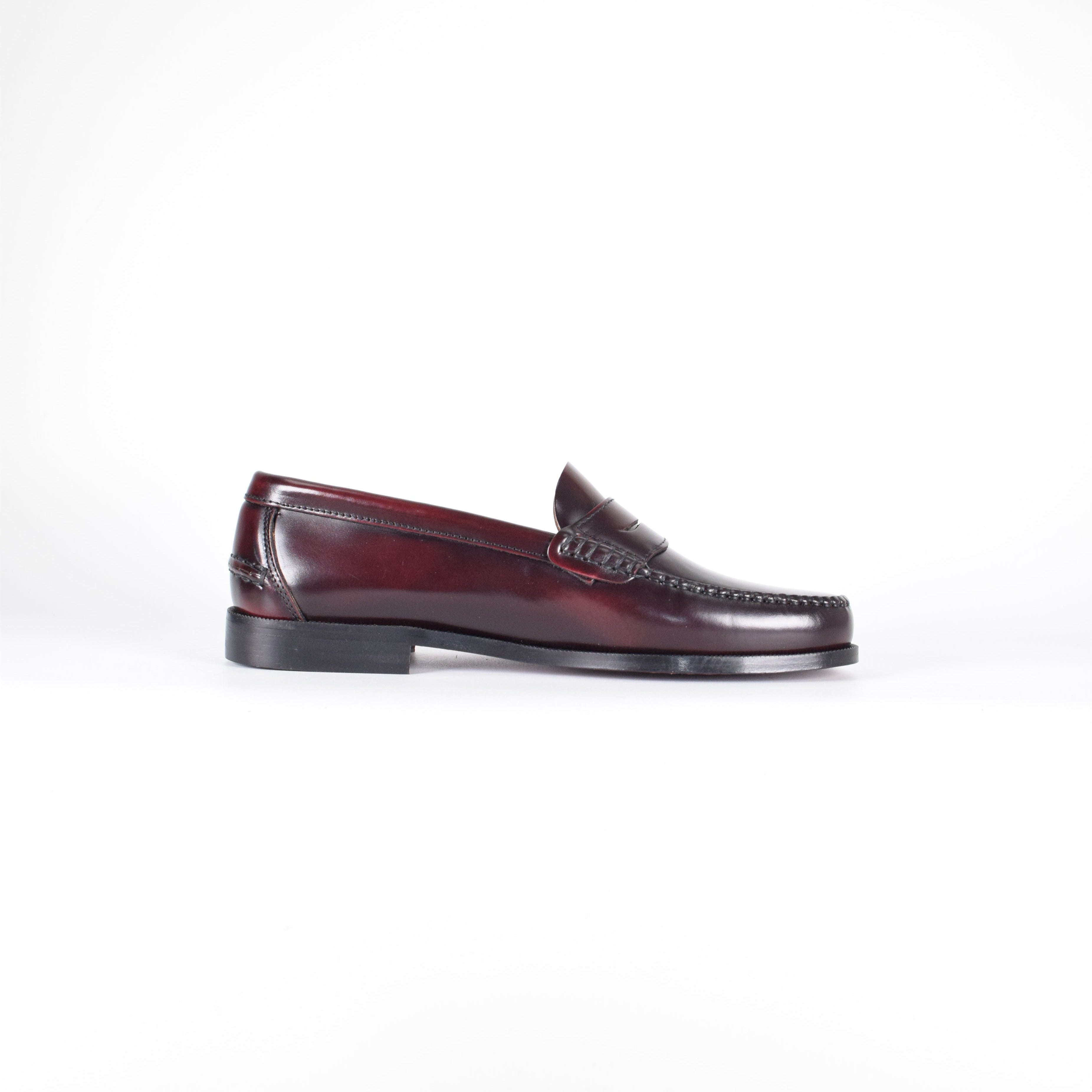 Mocasines de piel Elegancia - Hombre Burdeos