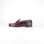 Mocasines de piel Elegancia - Hombre Burdeos