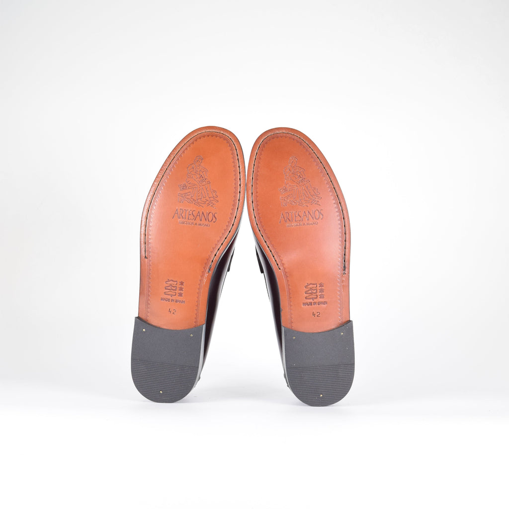 Mocasines de piel Elegancia - Mujer Burdeos