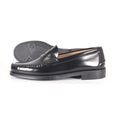 Mocasines de piel Elegancia - Mujer - Negro - Suela de Goma