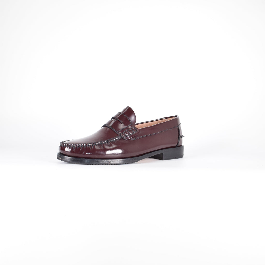 Mocasines de piel Confort - Hombre Burdeos