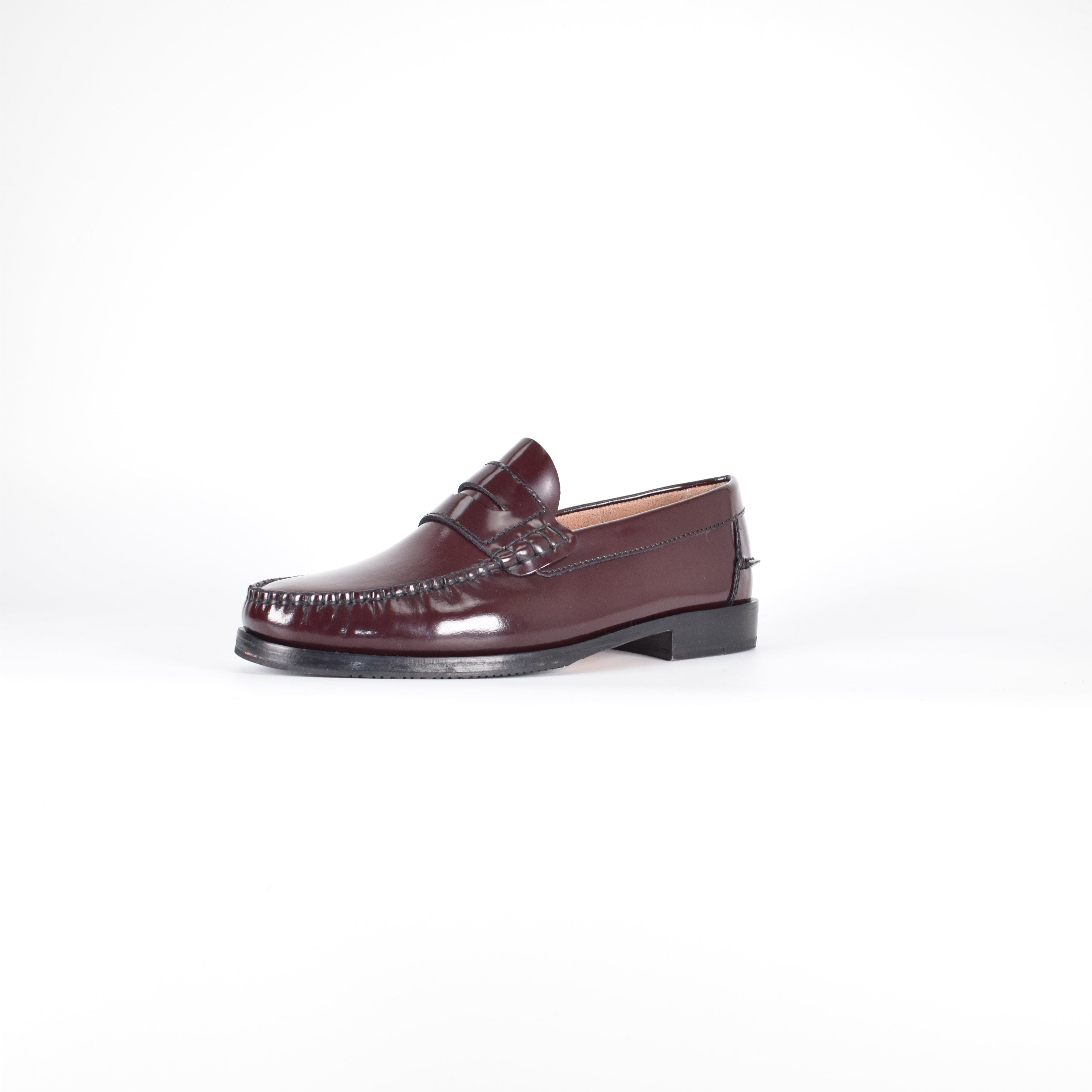 Mocasines de piel Confort - Hombre Burdeos