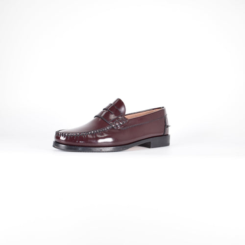 Mocasines de piel Confort - Hombre Burdeos