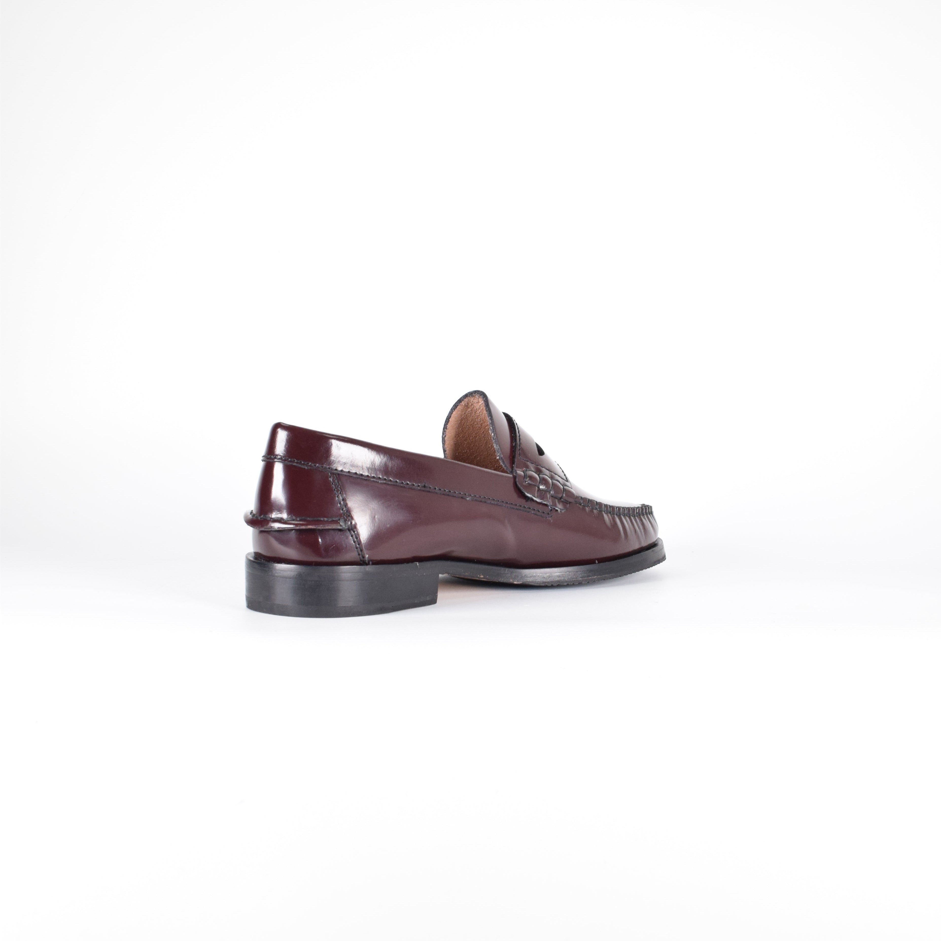 Mocasines de piel Confort - Hombre Burdeos