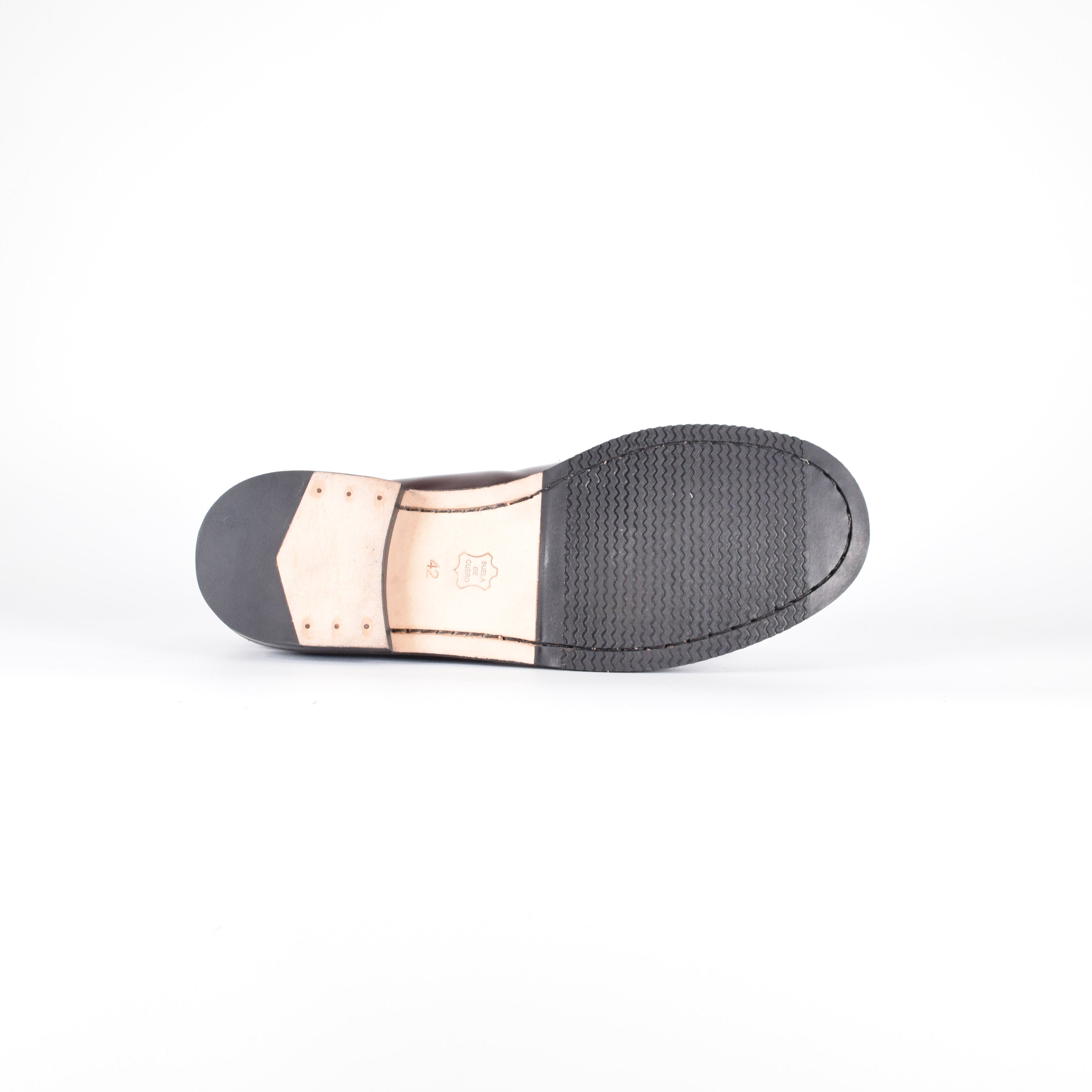 Mocasines de piel Confort - Hombre Burdeos