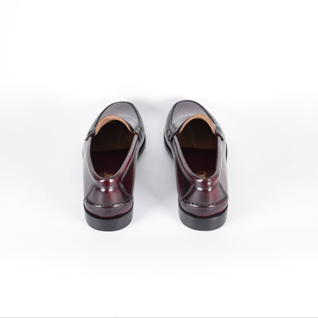 Mocasines de piel Elegancia - Hombre Burdeos - Suela de Goma