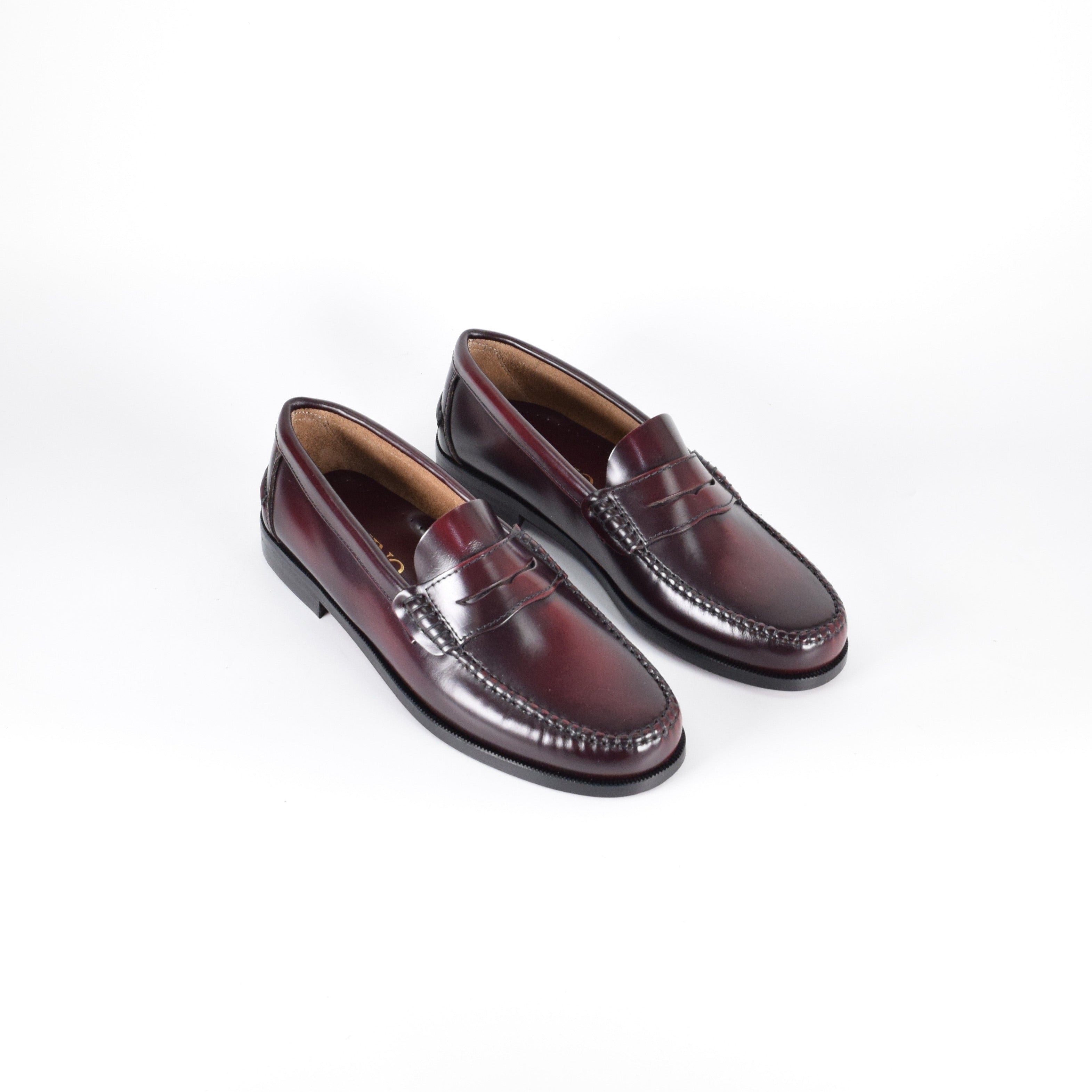 Mocasines de piel Elegancia - Mujer Burdeos